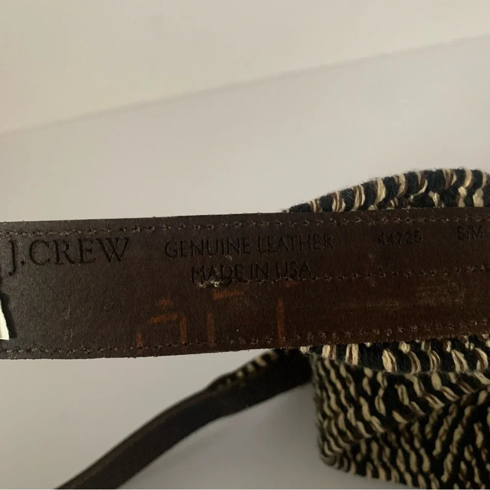 ❌FINAL PRICE❌J.CREW Women’s Brown and Black Woven Belt